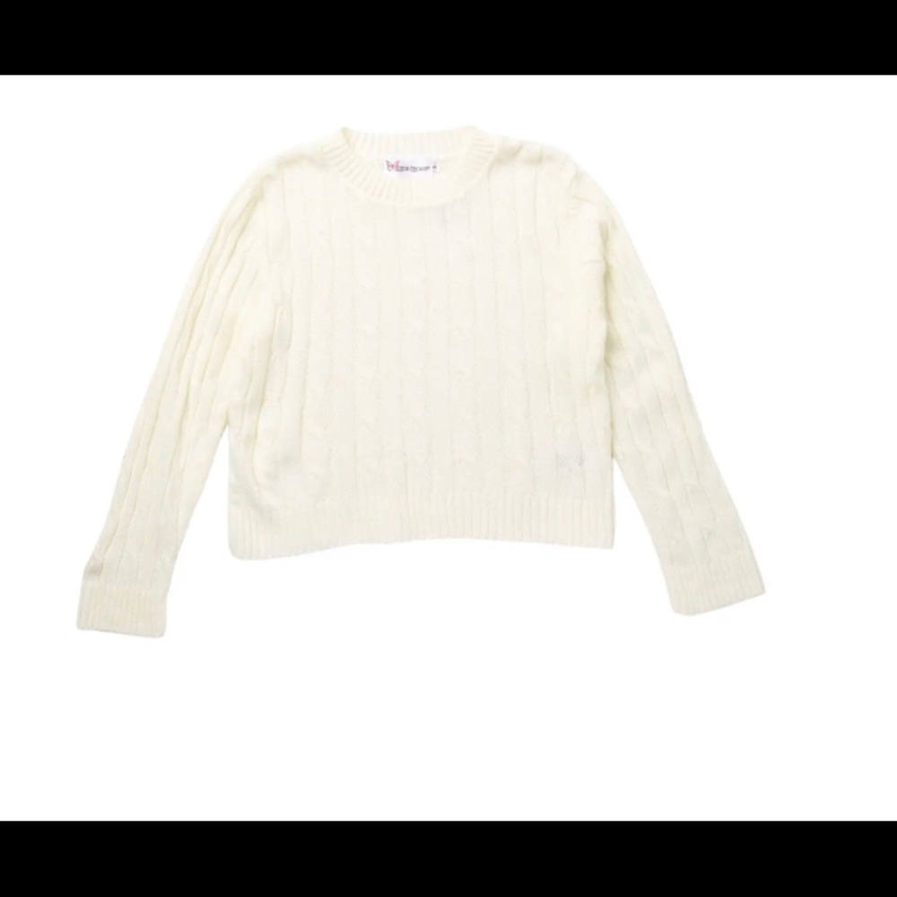COTTON EMPORIUM Kids' Cable Knit Pullover Sweater